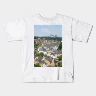 Unterstadt Grund, Alzette Valley, Luxembourg Kids T-Shirt